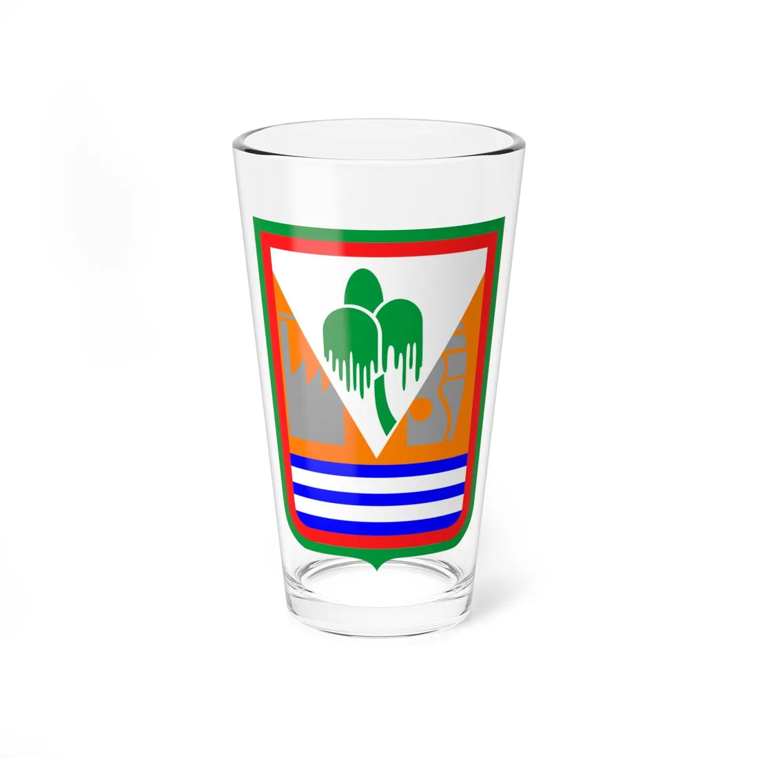 Escudo de Juan Lacaze (Uruguay) (Coat of Arms) Pint Glass 16oz 16oz - Go Mug Yourself