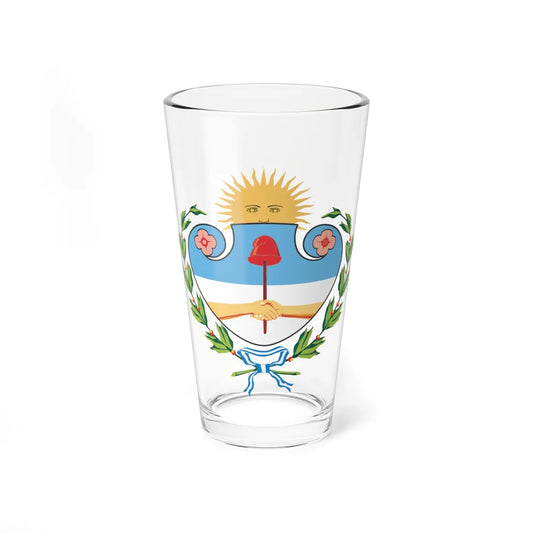 Escudo de jujuy color (Argentina) (Coat of Arms) Pint Glass 16oz 16oz - Go Mug Yourself