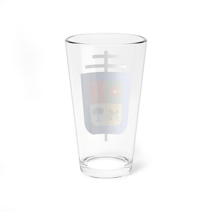 Escudo de la Arquidiócesis de Bucaramanga (Colombia) (Coat of Arms) Pint Glass 16oz - Go Mug Yourself