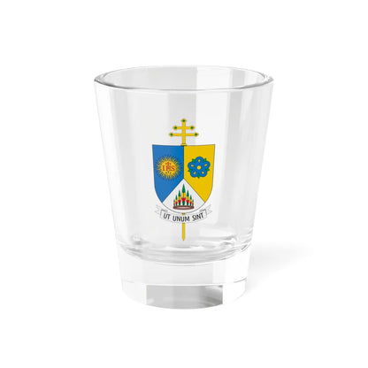 Escudo de la arquidiócesis de Florencia Colombia (Colombia) (Coat of Arms) Shot Glass 1.5oz 1.5oz - Go Mug Yourself