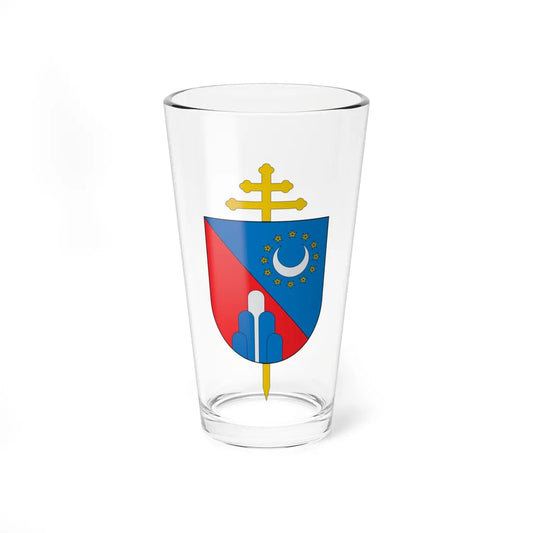 Escudo de la Arquidiócesis de Ibagué (Colombia) (Coat of Arms) Pint Glass 16oz 16oz - Go Mug Yourself