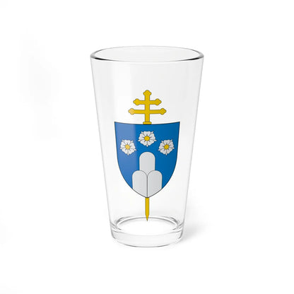 Escudo de la Arquidiócesis de Manizales (Colombia) (Coat of Arms) Pint Glass 16oz 16oz - Go Mug Yourself