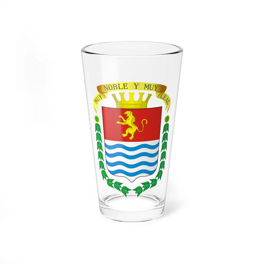 Escudo de la Ciudad de Barinas (Venezuela) (Coat of Arms) Pint Glass 16oz 16oz - Go Mug Yourself