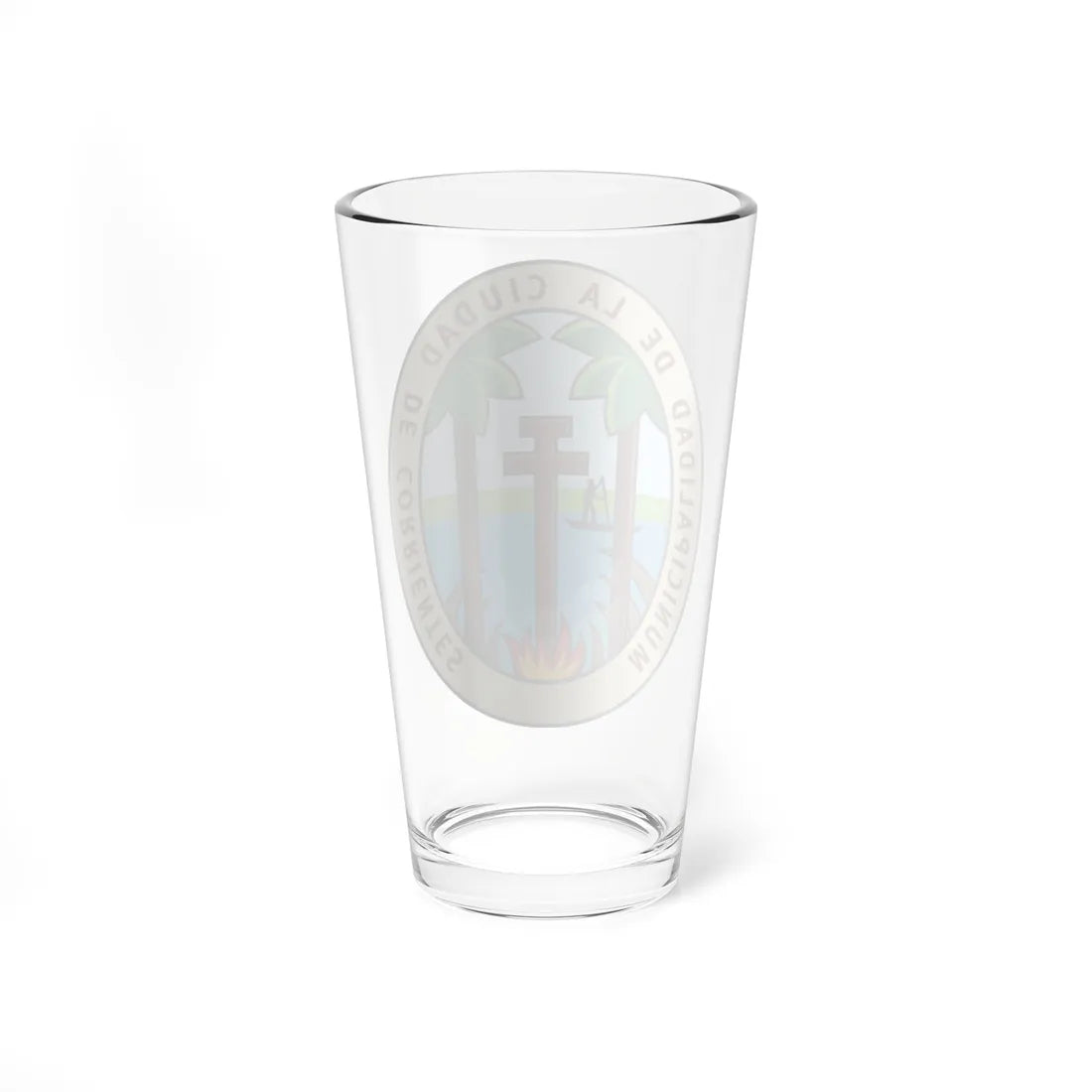 Escudo de la Ciudad de Corrientes (Argentina) (Coat of Arms) Pint Glass 16oz - Go Mug Yourself