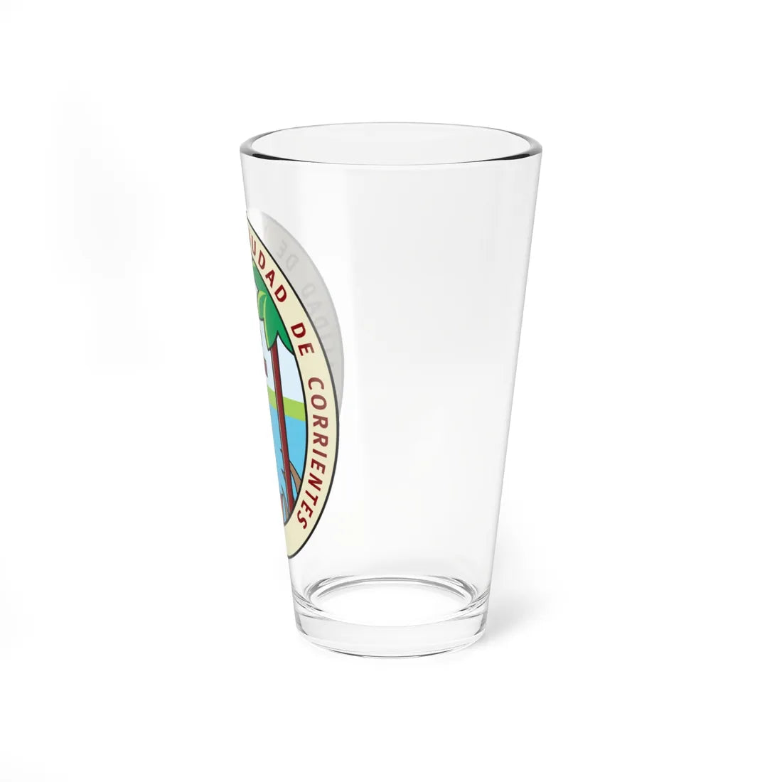 Escudo de la Ciudad de Corrientes (Argentina) (Coat of Arms) Pint Glass 16oz - Go Mug Yourself