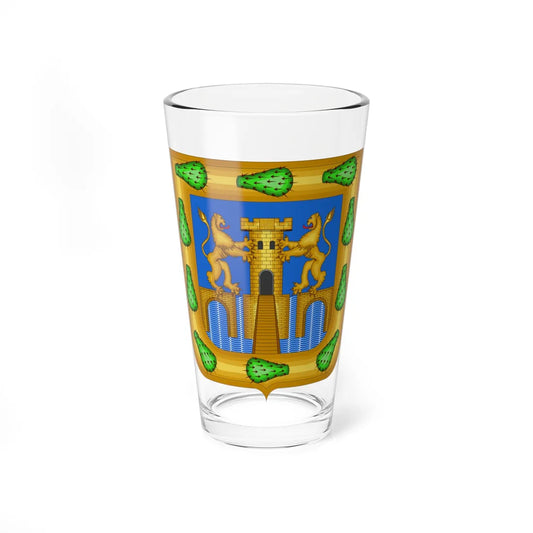 Escudo de la ciudad de México (Costa Rica) (Coat of Arms) Pint Glass 16oz 16oz - Go Mug Yourself