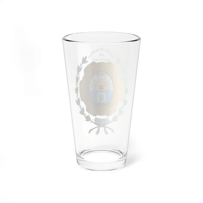 Escudo de la Ciudad de Santa Fe Argentina (Argentina) (Coat of Arms) Pint Glass 16oz - Go Mug Yourself
