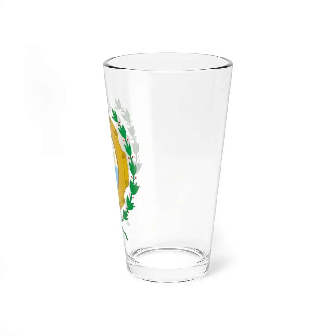 Escudo de la Ciudad de Santa Fe Argentina (Argentina) (Coat of Arms) Pint Glass 16oz - Go Mug Yourself