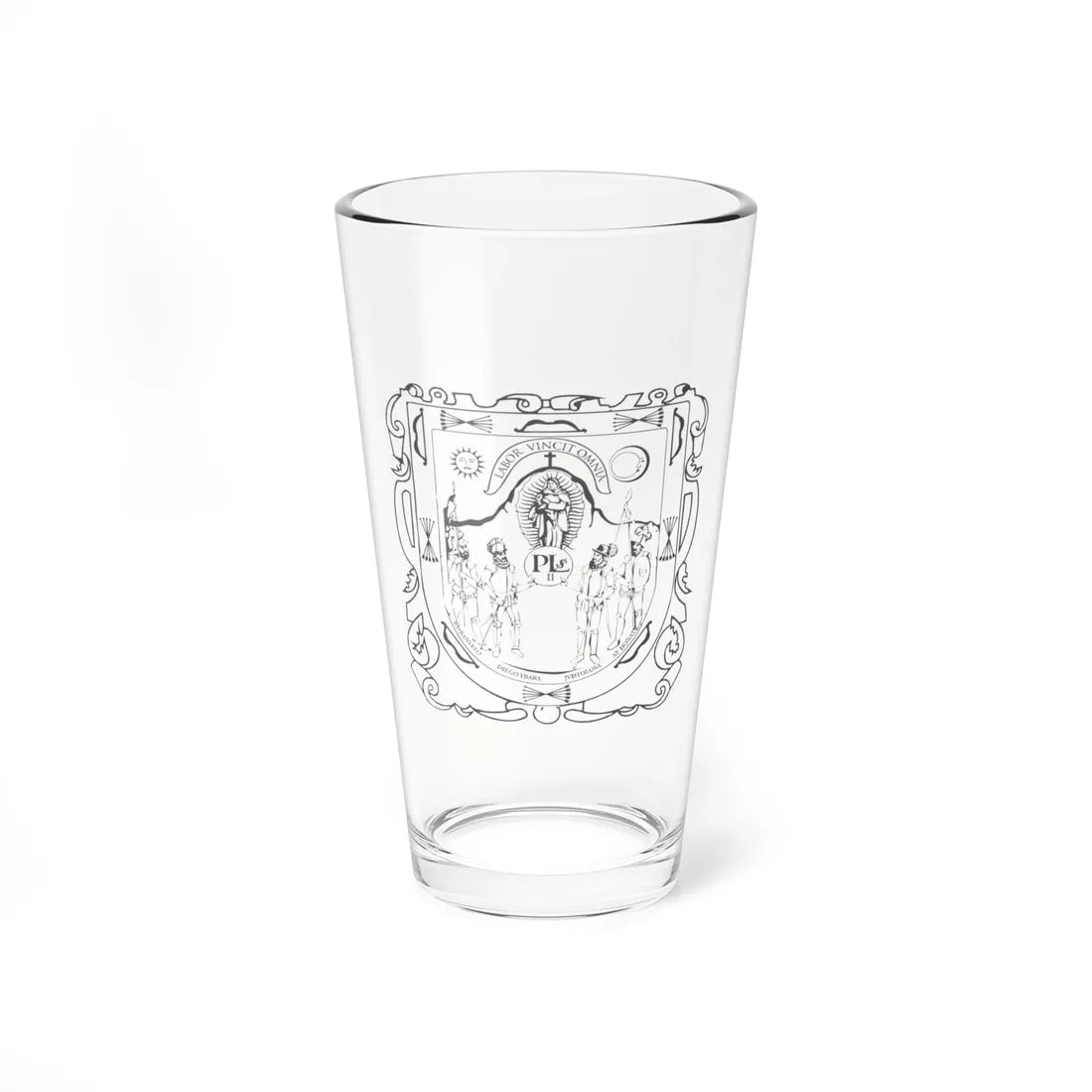 Escudo de la ciudad Zacatecas (Mexico) (Coat of Arms) Pint Glass 16oz 16oz - Go Mug Yourself