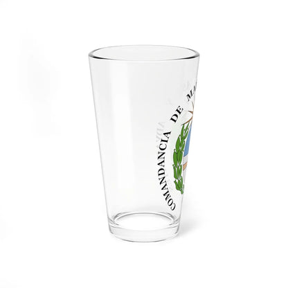 Escudo de la Comandancia de las Islas Malvinas y Adyacentes en el Cabo de Hornos (Argentina) (Coat of Arms) Pint Glass 16oz - Go Mug Yourself