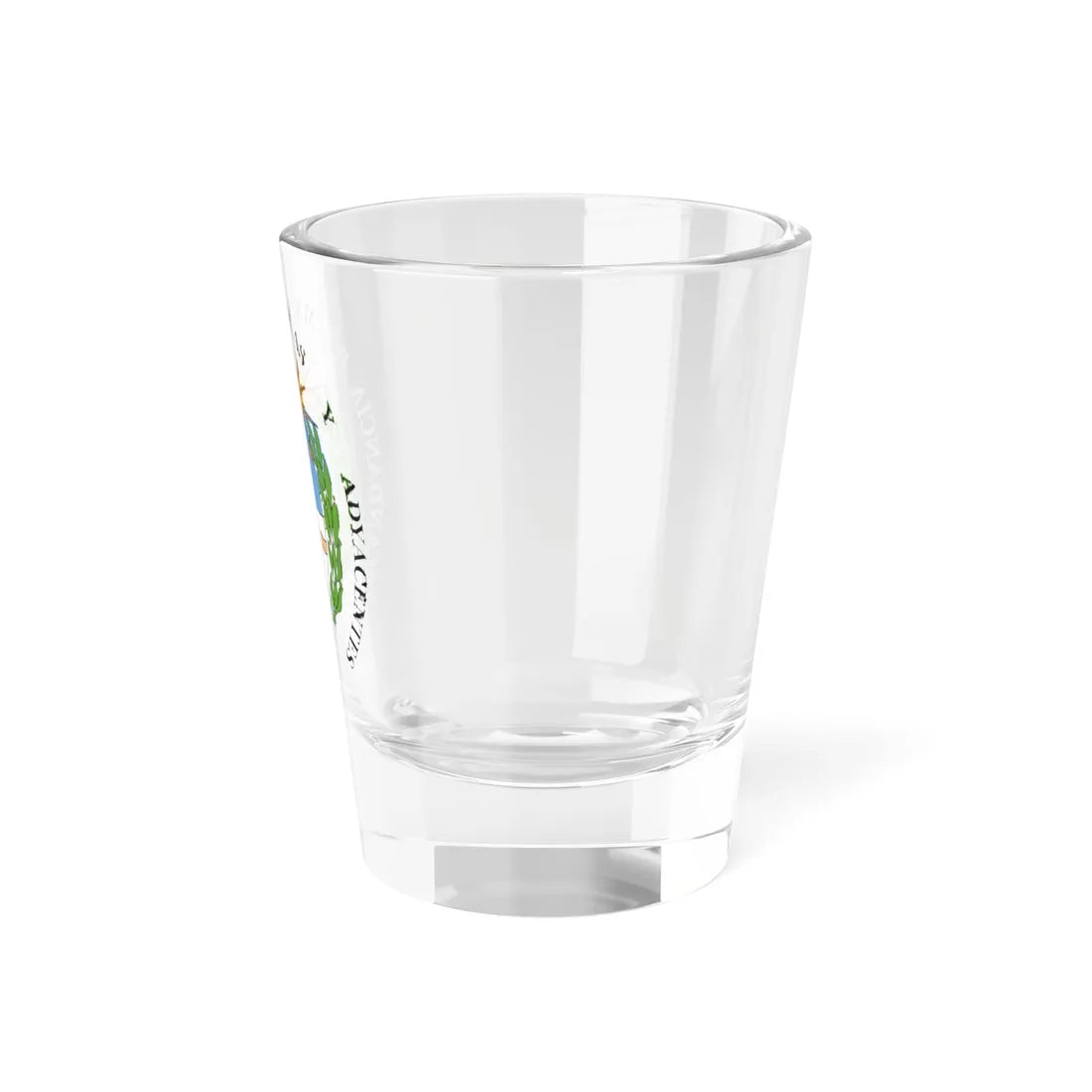 Escudo de la Comandancia de las Islas Malvinas y Adyacentes en el Cabo de Hornos (Argentina) (Coat of Arms) Shot Glass 1.5oz - Go Mug Yourself