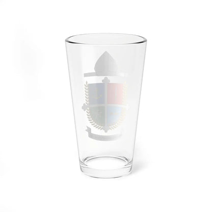 Escudo de la Diócesis Castrense de Colombia (Colombia) (Coat of Arms) Pint Glass 16oz - Go Mug Yourself