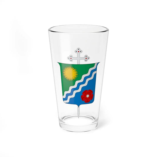 Escudo de la Diócesis de Apartadó (Colombia) (Coat of Arms) Pint Glass 16oz 16oz - Go Mug Yourself