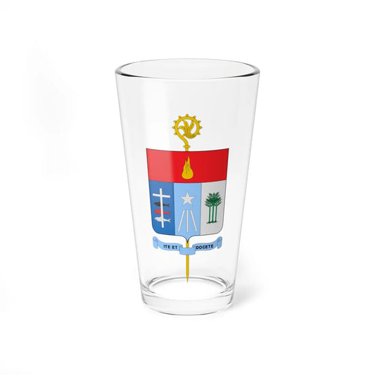 Escudo de la Diócesis de Buenaventura (Colombia) (Coat of Arms) Pint Glass 16oz 16oz - Go Mug Yourself