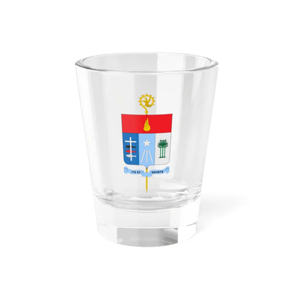 Escudo de la Diócesis de Buenaventura (Colombia) (Coat of Arms) Shot Glass 1.5oz 1.5oz - Go Mug Yourself