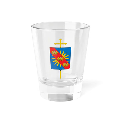Escudo de la Diócesis de Cartago (Colombia) (Coat of Arms) Shot Glass 1.5oz 1.5oz - Go Mug Yourself