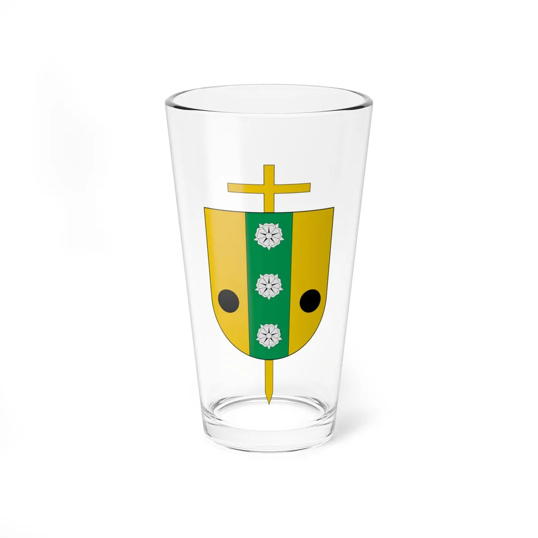 Escudo de la Diócesis de Duitama-Sogamoso (Colombia) (Coat of Arms) Pint Glass 16oz 16oz - Go Mug Yourself