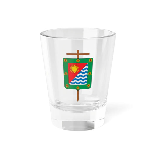 Escudo de la Diócesis de Engativá (Colombia) (Coat of Arms) Shot Glass 1.5oz 1.5oz - Go Mug Yourself