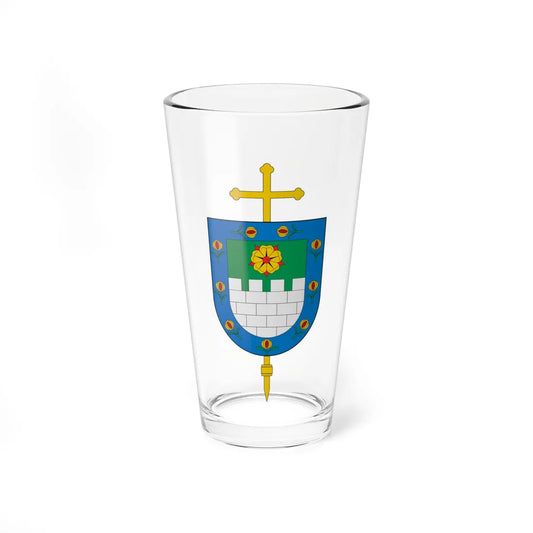 Escudo de la Diócesis de Facatativá (Colombia) (Coat of Arms) Pint Glass 16oz 16oz - Go Mug Yourself