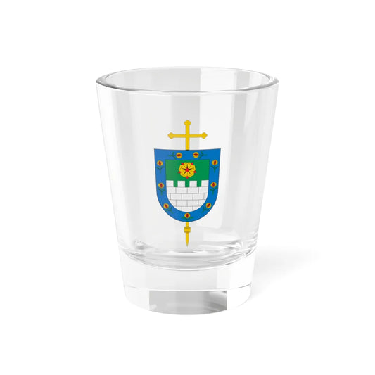 Escudo de la Diócesis de Facatativá (Colombia) (Coat of Arms) Shot Glass 1.5oz 1.5oz - Go Mug Yourself