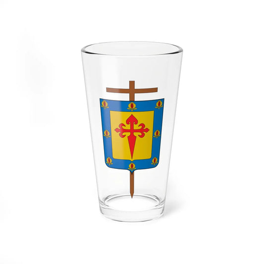 Escudo de la Diócesis de Fontibón (Colombia) (Coat of Arms) Pint Glass 16oz 16oz - Go Mug Yourself