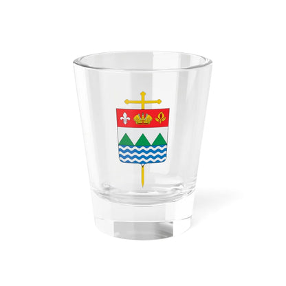 Escudo de la Diócesis de Garagoa (Colombia) (Coat of Arms) Shot Glass 1.5oz 1.5oz - Go Mug Yourself