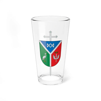 Escudo de la Diócesis de Garzón (Colombia) (Coat of Arms) Pint Glass 16oz 16oz - Go Mug Yourself