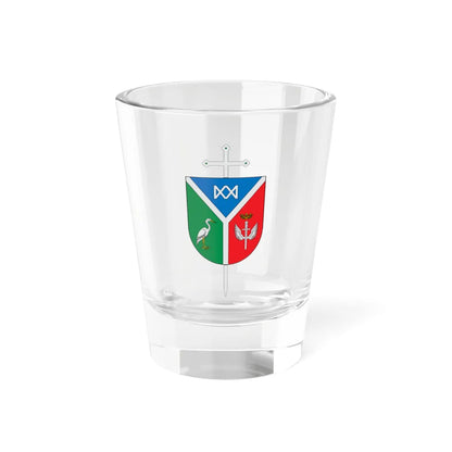 Escudo de la Diócesis de Garzón (Colombia) (Coat of Arms) Shot Glass 1.5oz 1.5oz - Go Mug Yourself