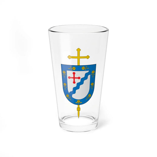Escudo de la Diócesis de Girardot (Colombia) (Coat of Arms) Pint Glass 16oz 16oz - Go Mug Yourself