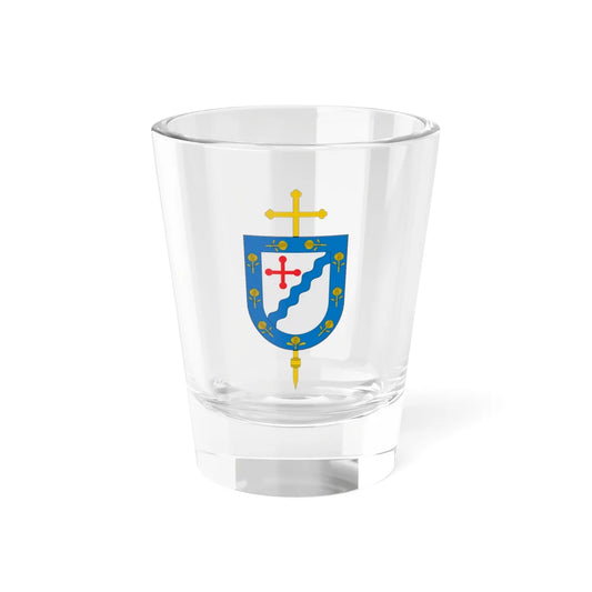 Escudo de la Diócesis de Girardot (Colombia) (Coat of Arms) Shot Glass 1.5oz 1.5oz - Go Mug Yourself