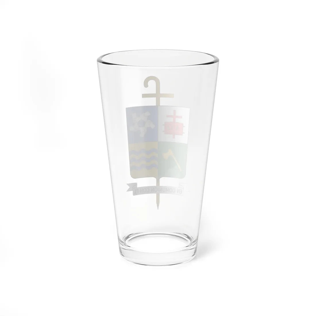 Escudo de la Diócesis de Granada en Colombia (Colombia) (Coat of Arms) Pint Glass 16oz - Go Mug Yourself