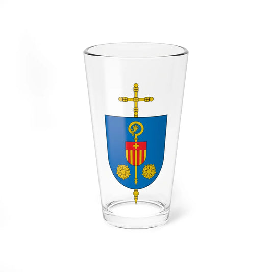 Escudo de la Diócesis de Jericó (Colombia) (Coat of Arms) Pint Glass 16oz 16oz - Go Mug Yourself
