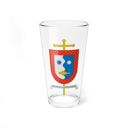 Escudo de la Diócesis de La Dorada-Guaduas (Colombia) (Coat of Arms) Pint Glass 16oz 16oz - Go Mug Yourself