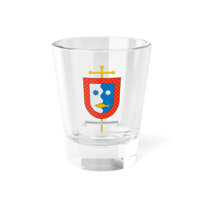 Escudo de la Diócesis de La Dorada-Guaduas (Colombia) (Coat of Arms) Shot Glass 1.5oz 1.5oz - Go Mug Yourself
