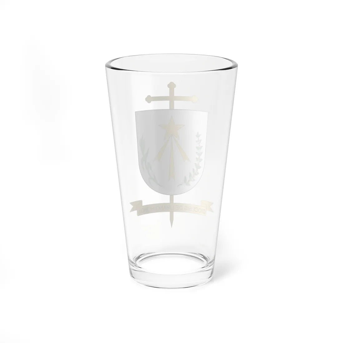 Escudo de la Diócesis de Líbano-Honda (Colombia) (Coat of Arms) Pint Glass 16oz - Go Mug Yourself