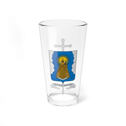 Escudo de la Diócesis de Magangué (Colombia) (Coat of Arms) Pint Glass 16oz 16oz - Go Mug Yourself