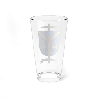 Escudo de la Diócesis de Málaga-Soatá (Colombia) (Coat of Arms) Pint Glass 16oz - Go Mug Yourself