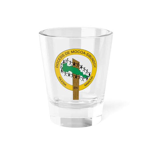 Escudo de la Diócesis de Mocoa-Sibundoy (Colombia) (Coat of Arms) Shot Glass 1.5oz 1.5oz - Go Mug Yourself
