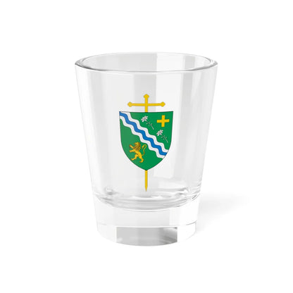 Escudo de la Diócesis de Montería (Colombia) (Coat of Arms) Shot Glass 1.5oz 1.5oz - Go Mug Yourself