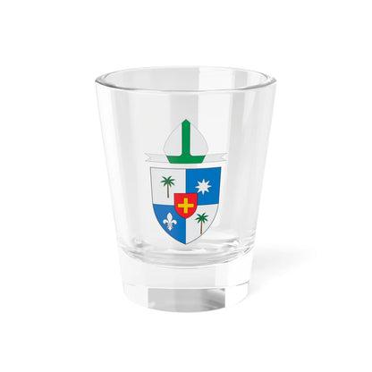 Escudo de la Diócesis de Palmira (Colombia) (Coat of Arms) Shot Glass 1.5oz 1.5oz - Go Mug Yourself