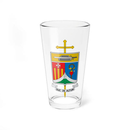 Escudo de la Diócesis de Pasto (Colombia) (Coat of Arms) Pint Glass 16oz 16oz - Go Mug Yourself