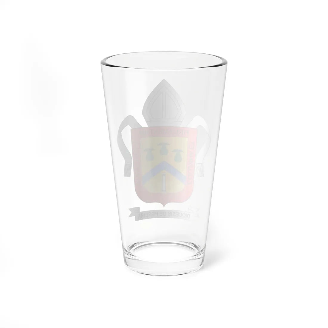 Escudo de la Diócesis de Pereira (Colombia) (Coat of Arms) Pint Glass 16oz - Go Mug Yourself