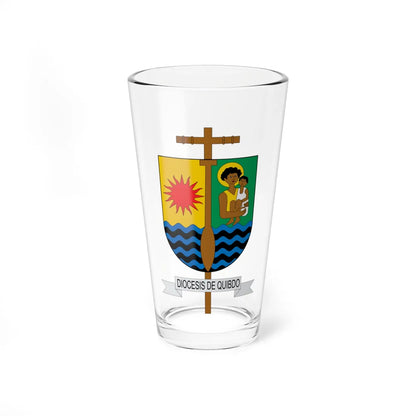 Escudo de la Diócesis de Quibdó (Colombia) (Coat of Arms) Pint Glass 16oz 16oz - Go Mug Yourself