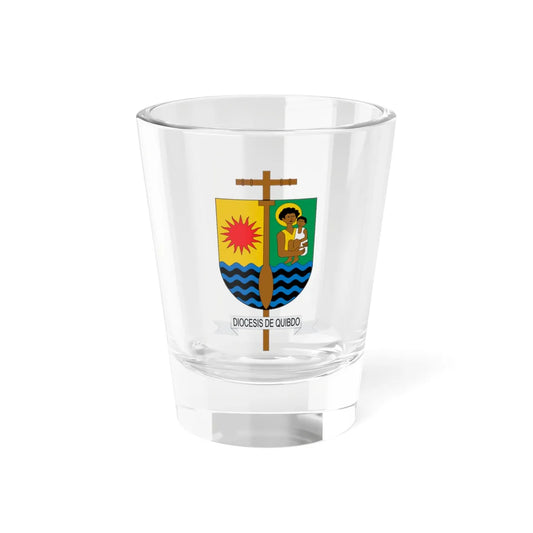 Escudo de la Diócesis de Quibdó (Colombia) (Coat of Arms) Shot Glass 1.5oz 1.5oz - Go Mug Yourself