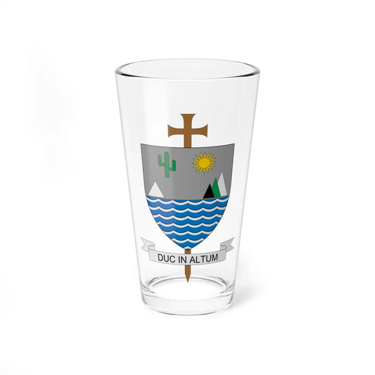 Escudo de la Diócesis de Riohacha (Colombia) (Coat of Arms) Pint Glass 16oz 16oz - Go Mug Yourself