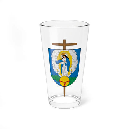 Escudo de la Diócesis de Santa Marta (Colombia) (Coat of Arms) Pint Glass 16oz 16oz - Go Mug Yourself