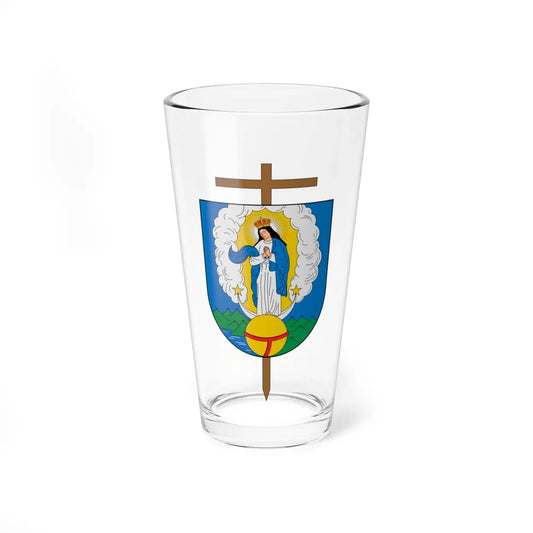 Escudo de la Diócesis de Santa Marta (Colombia) (Coat of Arms) Pint Glass 16oz 16oz - Go Mug Yourself