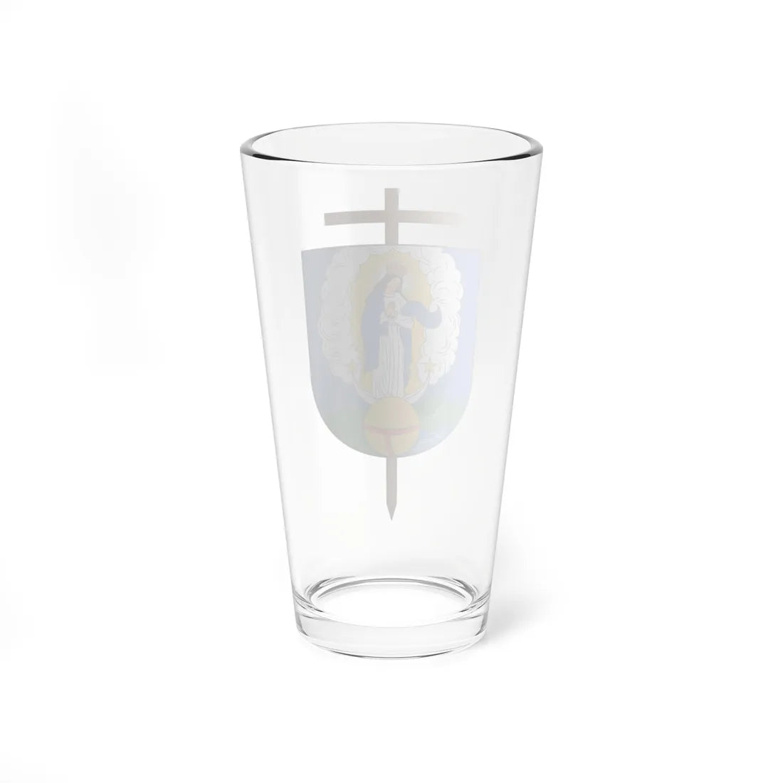 Escudo de la Diócesis de Santa Marta (Colombia) (Coat of Arms) Pint Glass 16oz - Go Mug Yourself