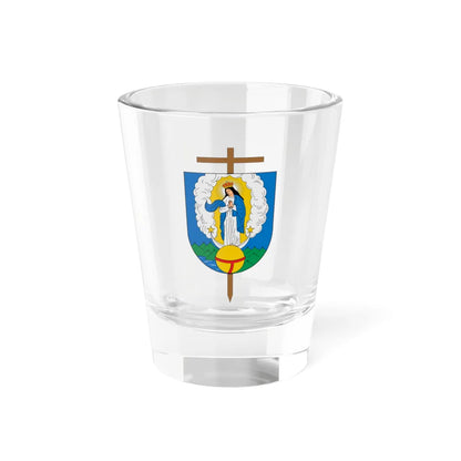 Escudo de la Diócesis de Santa Marta (Colombia) (Coat of Arms) Shot Glass 1.5oz 1.5oz - Go Mug Yourself