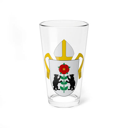 Escudo de la Diócesis de Santa Rosa de Osos (Colombia) (Coat of Arms) Pint Glass 16oz 16oz - Go Mug Yourself